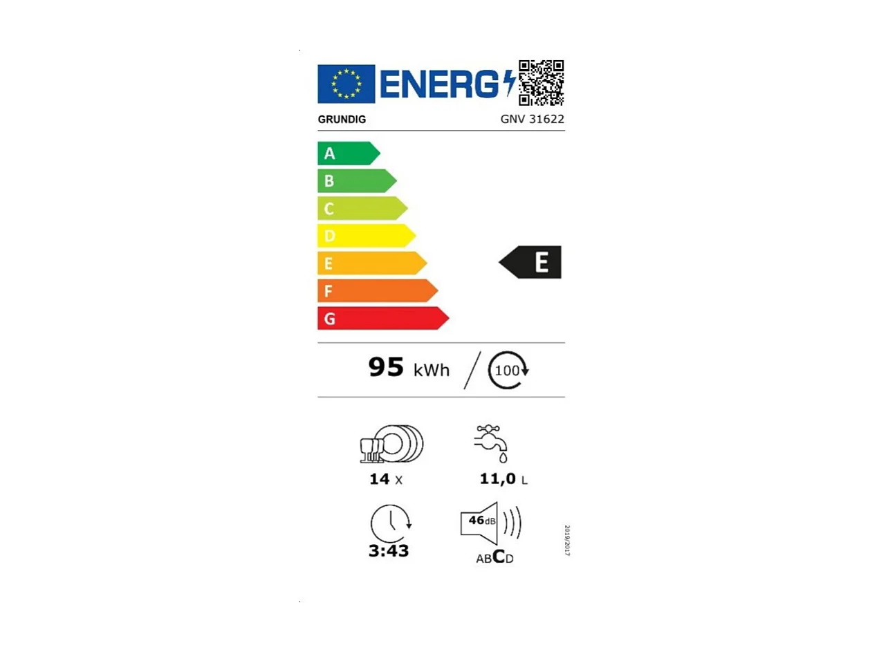Lavastoviglie Grundig GNV31622 a scomparsa totale 14 coperti