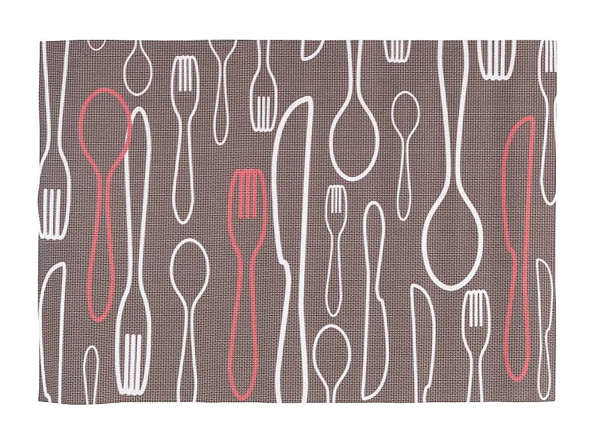 Tovaglietta plastica confezione 4pz assortiti posate cm45x30