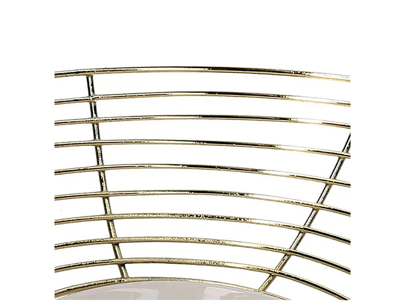 Centrotavola metallo oro ovale cm 28,5x24,3h8,5