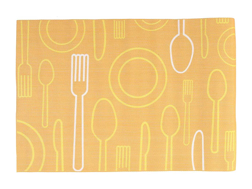 Tovaglietta plastica confezione 4pz giallo cm45x30