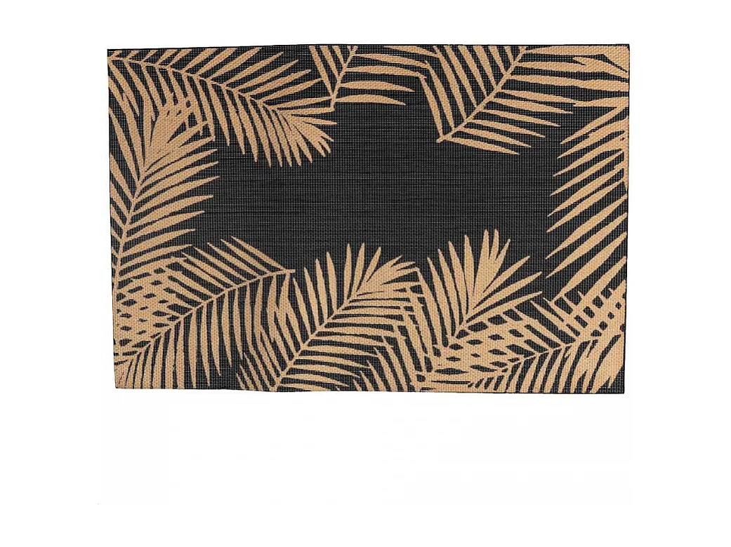 Tovaglietta plastica confezione 4pz assortiti foglie oro cm45x30