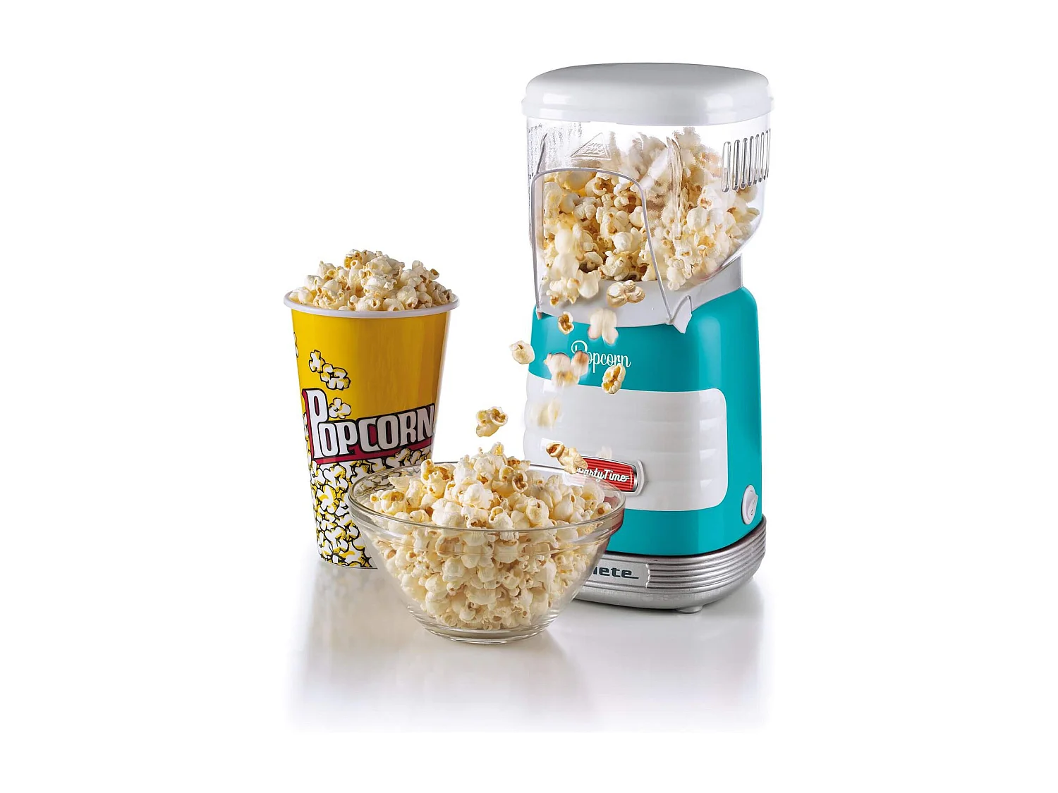 Macchina per Popcorn ad Aria Calda - 60gr Mais in 2 Minuti - 1000 Watt - Azzurro