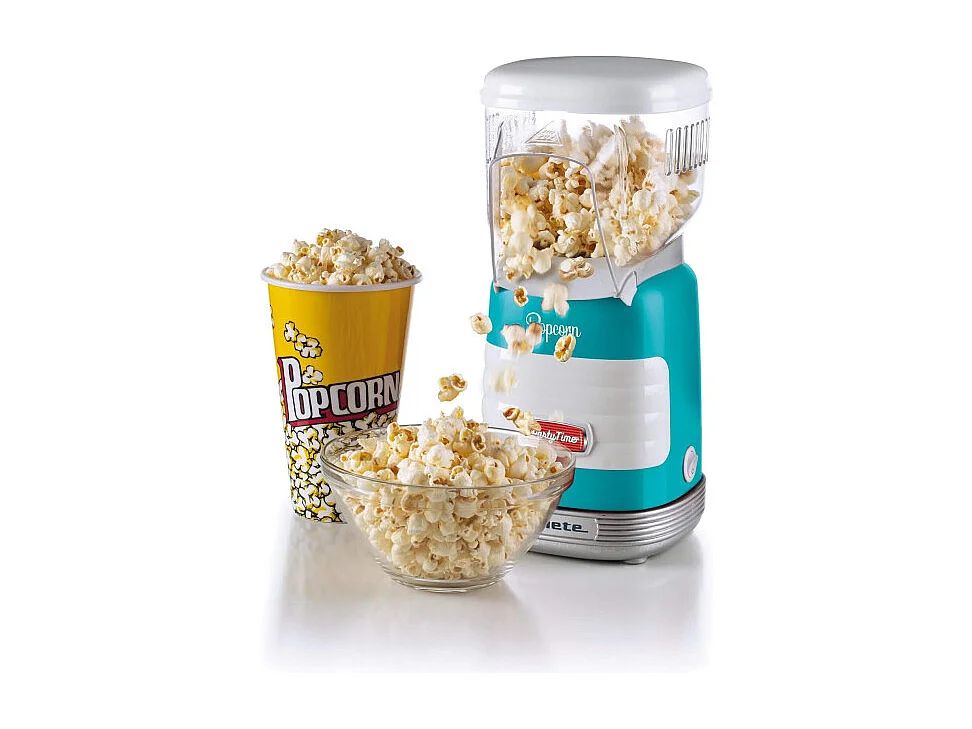 Macchina per Popcorn ad Aria Calda - 60gr Mais in 2 Minuti - 1000 Watt - Azzurro