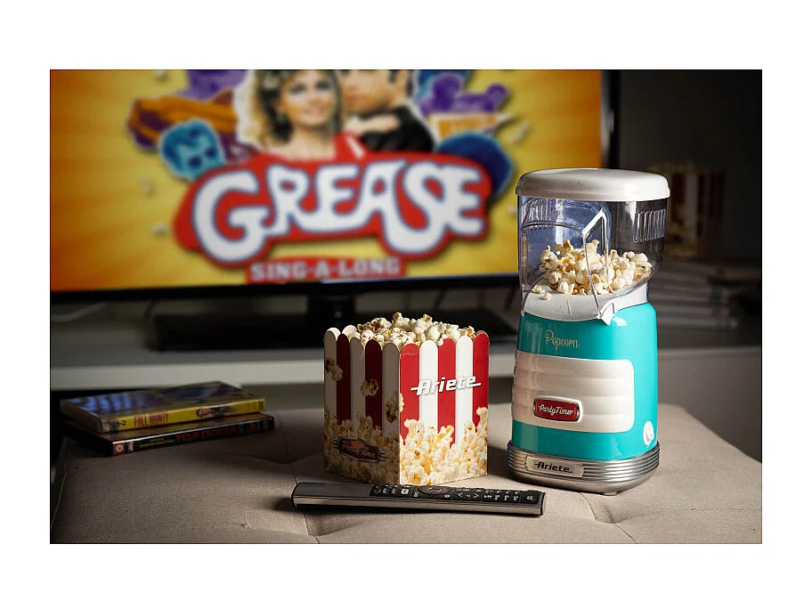 Macchina per Popcorn ad Aria Calda - 60gr Mais in 2 Minuti - 1000 Watt - Azzurro