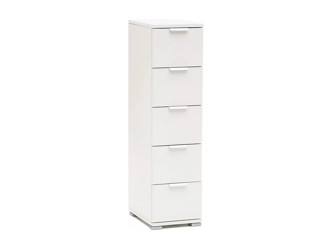CASSETTIERA 5 CASSETTI BIANCA