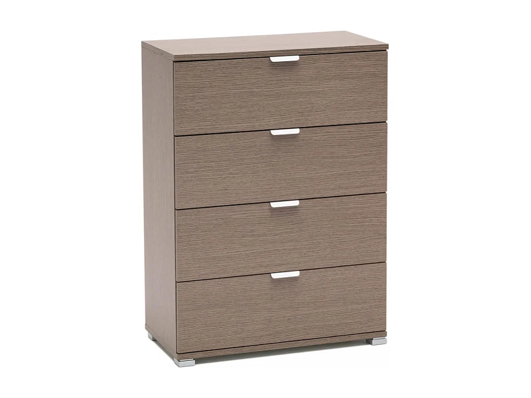 CASSETTIERA 4 CASSETTI ROVERE GRIGIO