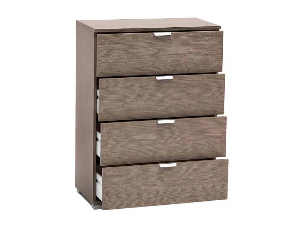 CASSETTIERA 4 CASSETTI ROVERE GRIGIO