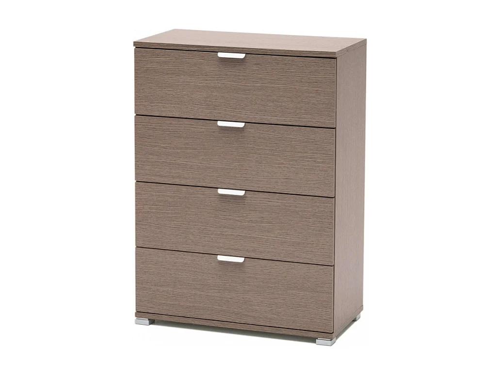 CASSETTIERA 4 CASSETTI ROVERE GRIGIO