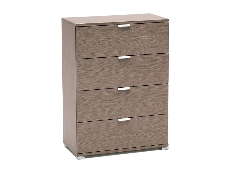 CASSETTIERA 4 CASSETTI ROVERE GRIGIO