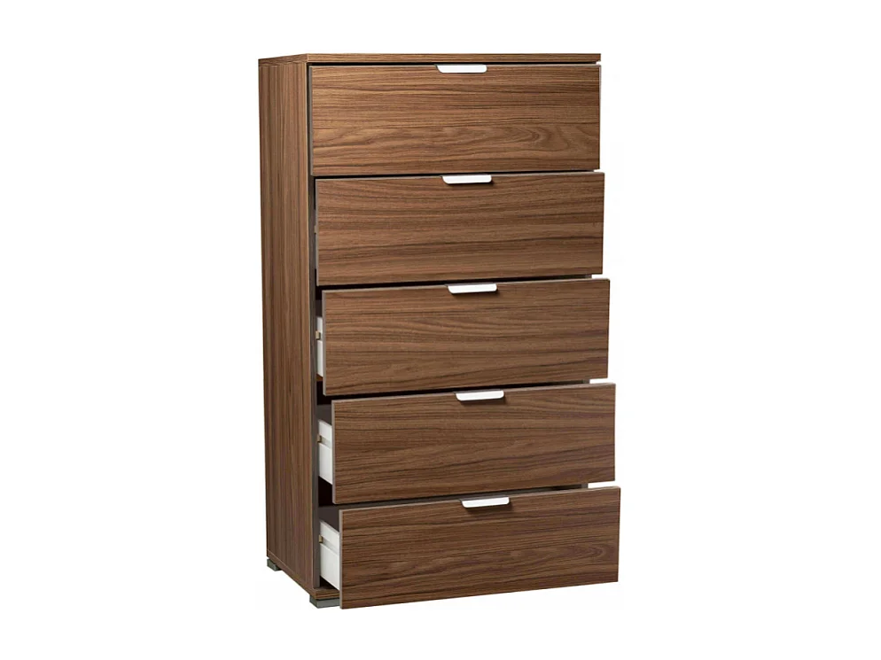 CASSETTIERA 5 CASSETTI TINTA NOCE