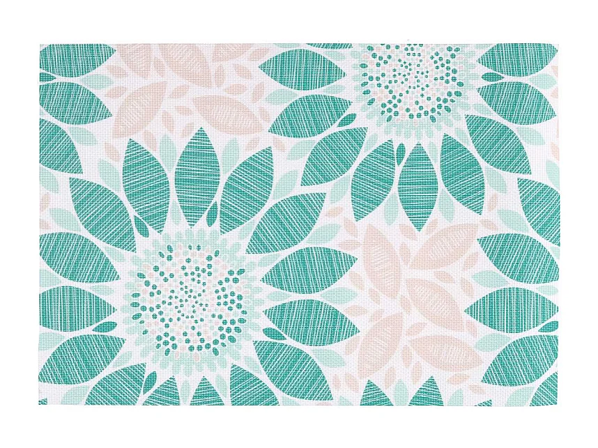 Tovaglietta plastica confezione 4pz assortiti fiori cm45x30