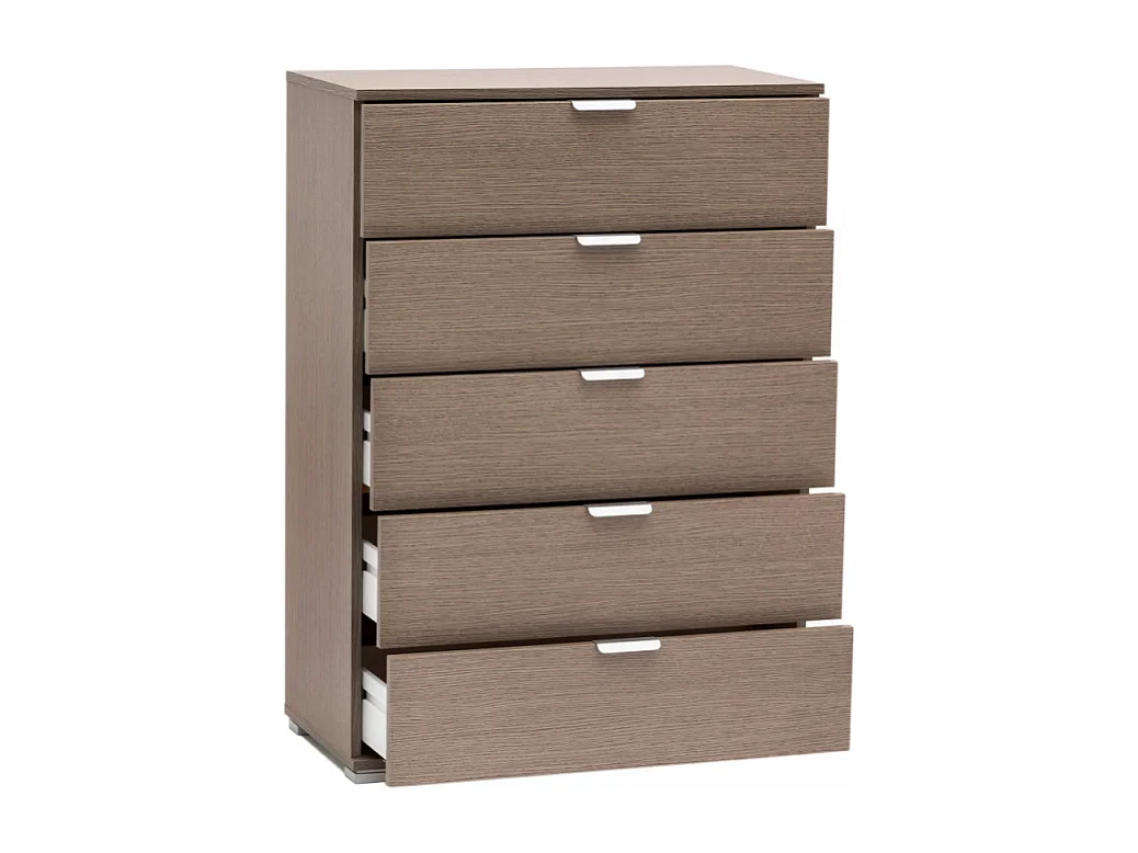 MOBILETTO 5 CASSETTI ROVERE GRIGIO