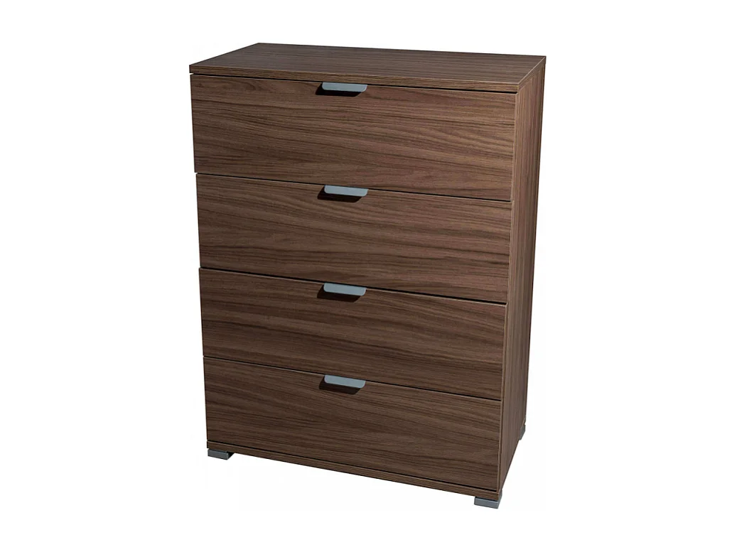 CASSETTIERA 4 CASSETTI TINTA NOCE