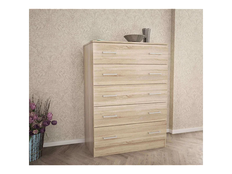MOBILE 5 CASSETTI QUERCIA CHIARO