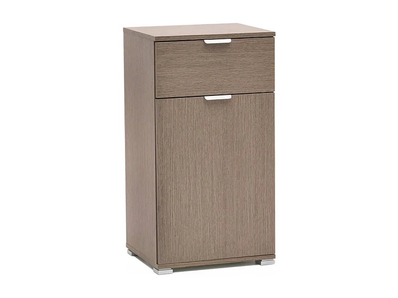 MOBILETTO CON 1 ANTA E 1 CASSETTO ROVERE GRIGIO