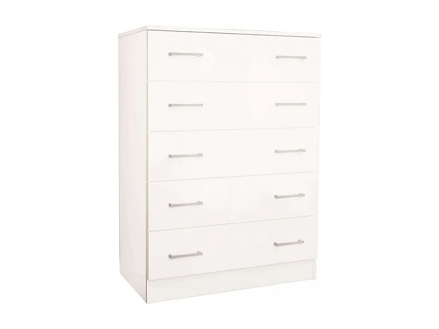 MOBILE 5 CASSETTI BIANCO E BIANCO