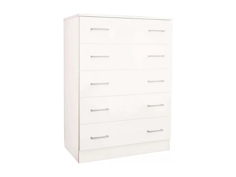 MOBILE 5 CASSETTI BIANCO E BIANCO