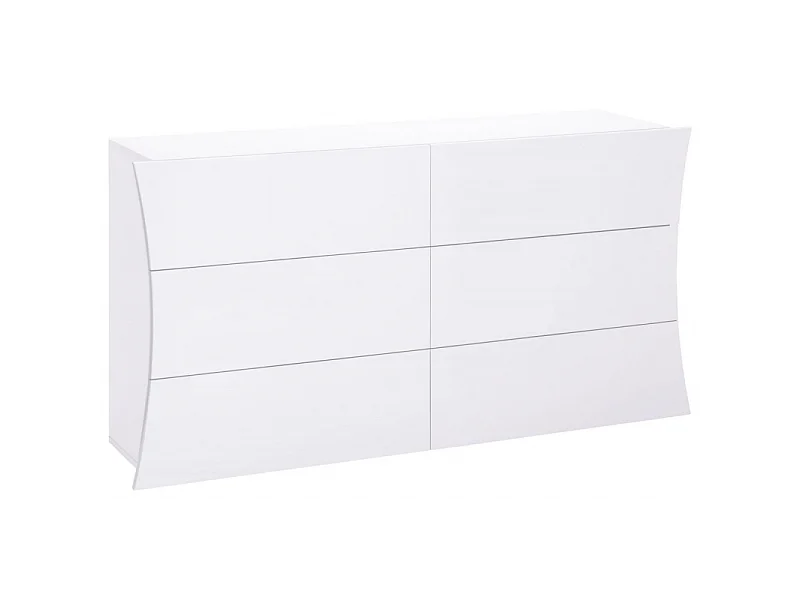 Cassettiera Arco 150 – 6 cassetti – 155x81x40 – Bianco Lucido