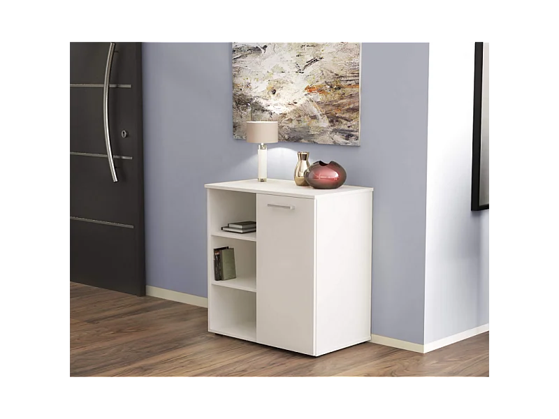 MOBILETTO 1 ANTA E 3 MENSOLE MARK BIANCO