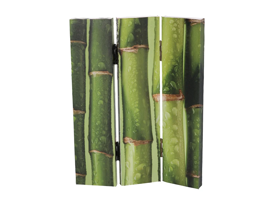 Paravento stampa 3 ante bambù cm 120,6x2,5h180