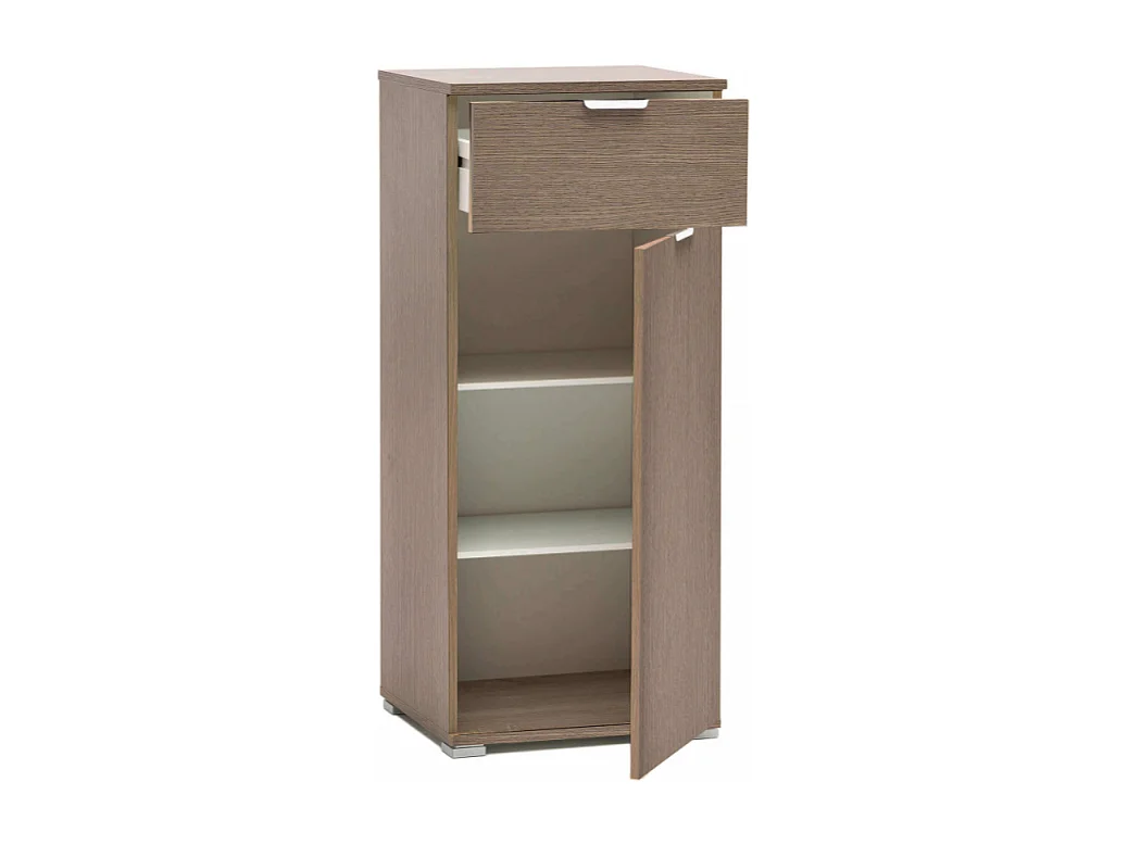 MOBILETTO CON 1 ANTA E 1 CASSETTO ROVERE GRIGIO