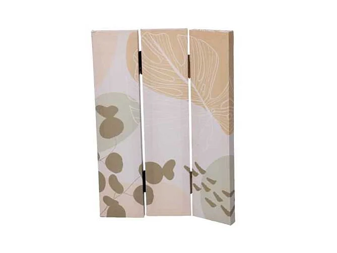 Paravento stampa multicolor 3 ante rettangolare cm 120,6x2,5h180