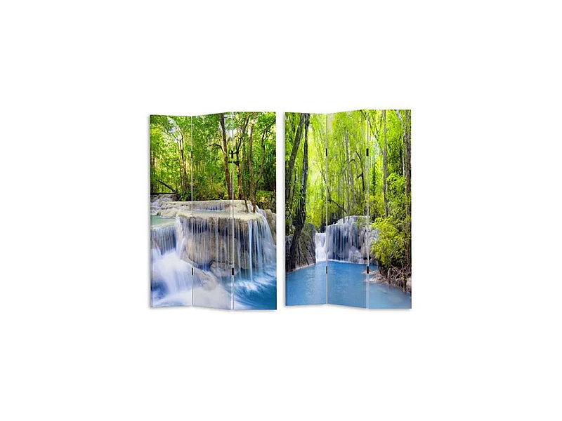 Paravento stampa 3 ante cascata cm 120,6x2,5h180