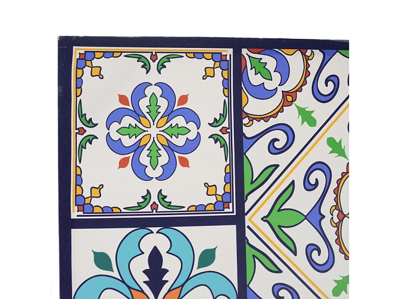 Paravento stampa 3 ante maioliche cm 120,6x2,5h180