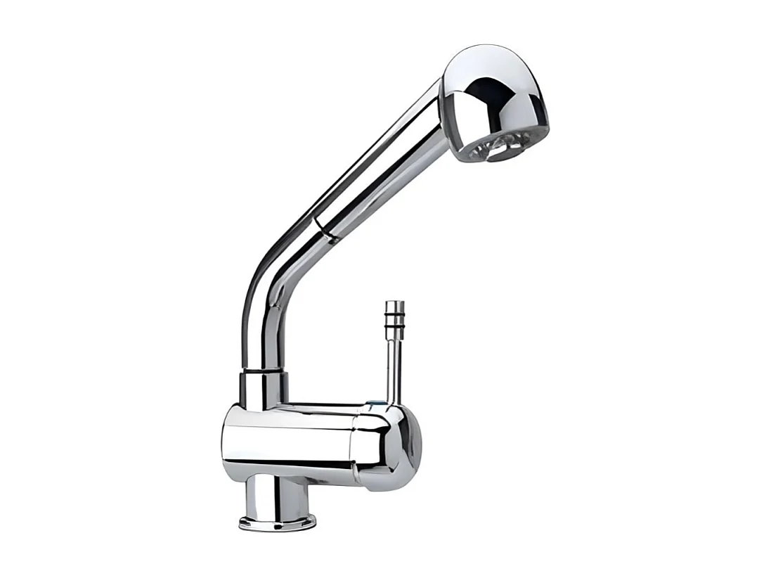 Miscelatore monoforo lavello doccia estraibile Paini 64CR566 cromato