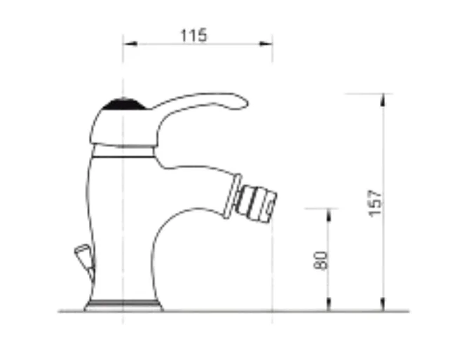 Miscelatore cromato Bologna bidet