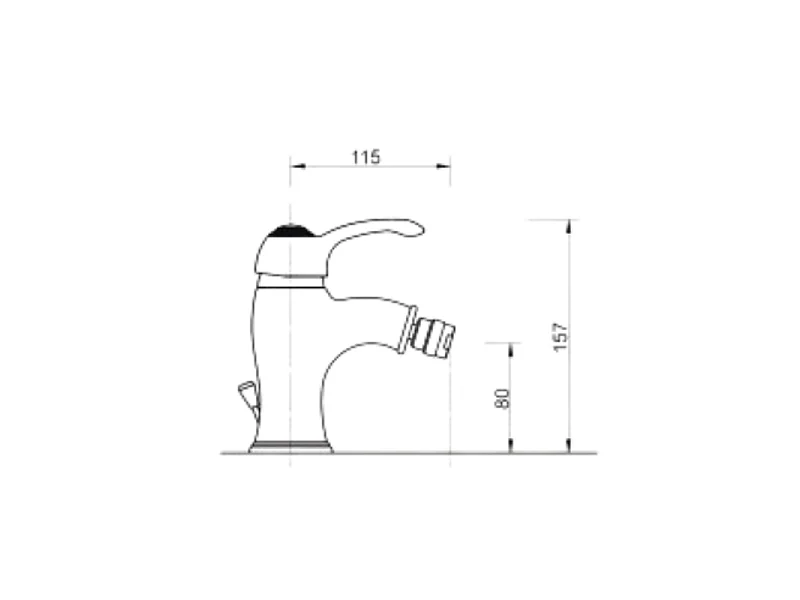 Miscelatore cromato Bologna bidet