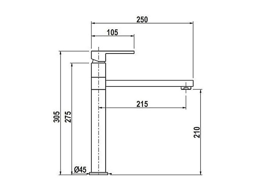 Miscelatore Egeo inox per cucina