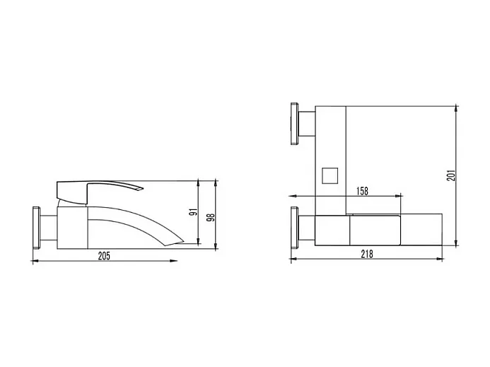 Miscelatore vasca cromato Riga