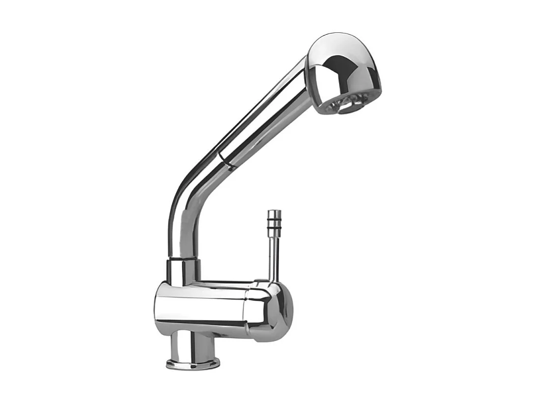 Miscelatore monoforo lavello doccia estraibile Paini 64CN566 satinato