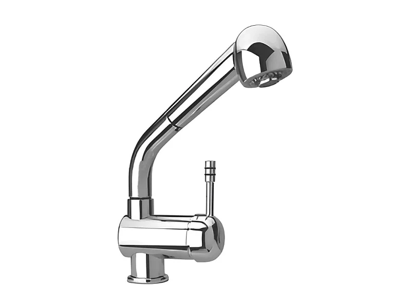 Miscelatore monoforo lavello doccia estraibile Paini 64CN566 satinato