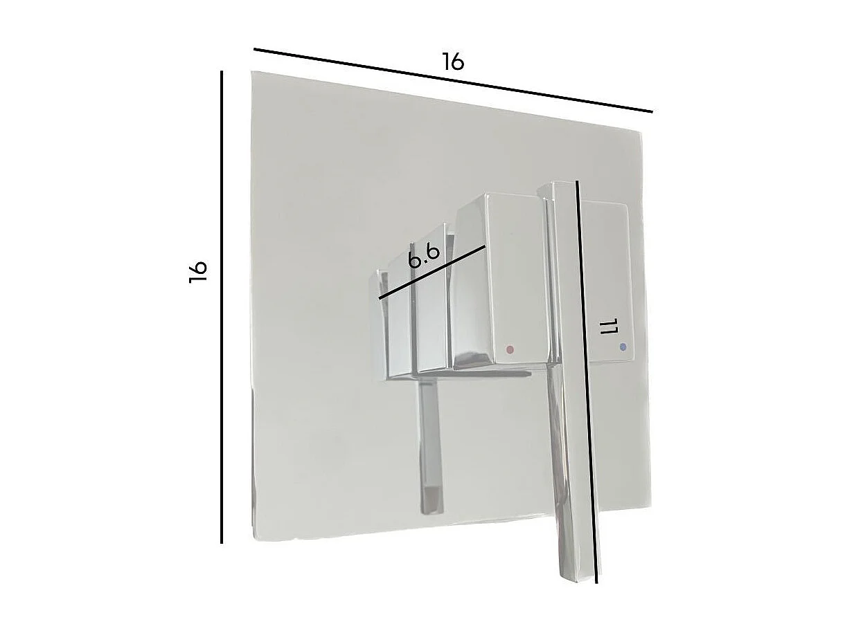 Miscelatore bagno Quadra doccia cromato