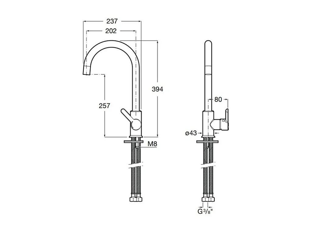 Miscelatore da cucina 285320 granito plus nero