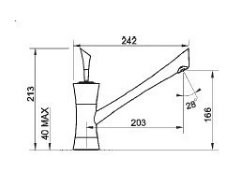 Miscelatore cucina Regina cromo