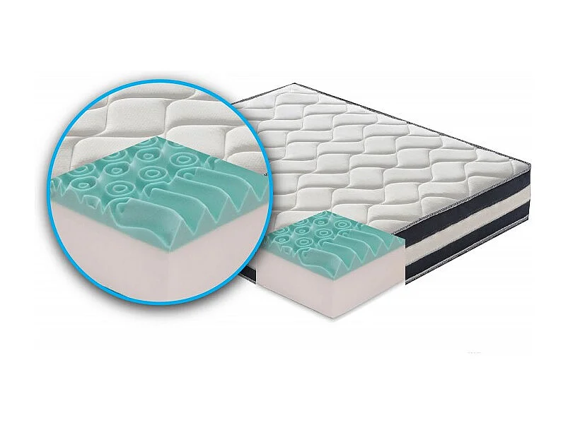 Materasso “Erik” non sfoderabile in memory foam e gel rinfrescante - 160x200