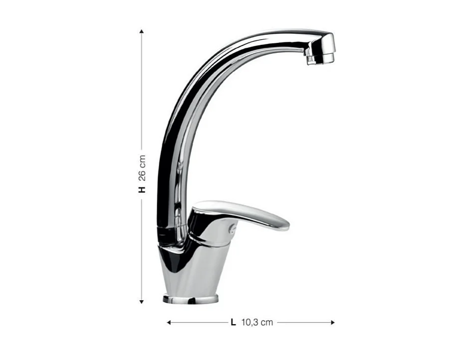 Miscelatore cucina granito nero V2