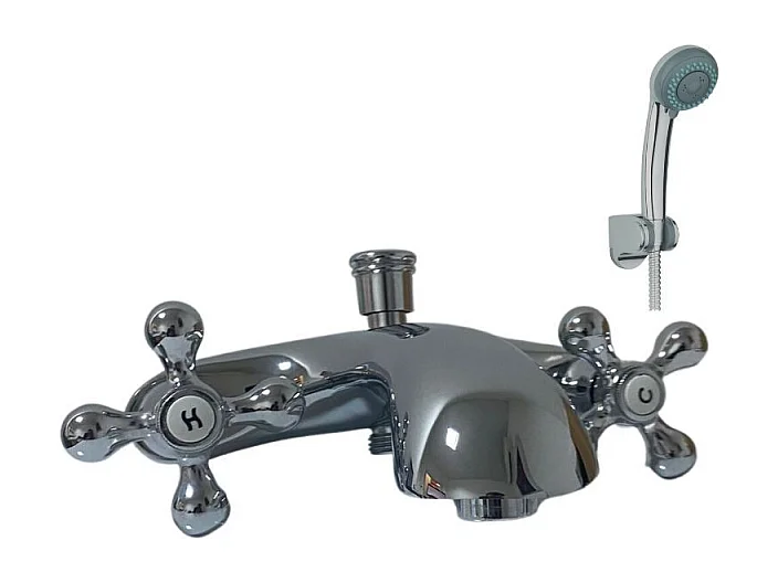 Rubinetto vasca Lecce barocco cromo