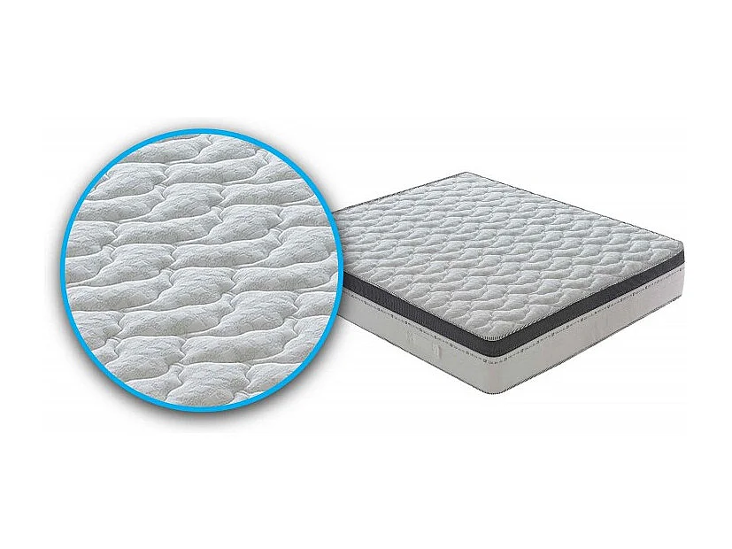 Materasso “Sorrento” a molle insacchettate e memory foam 7cm a 13 Zone Differenziate - 80x200