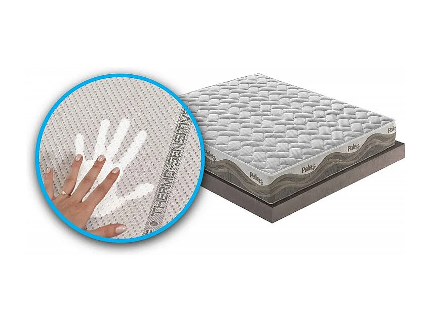 Materasso in memory foam e micromolle con Thermosensitive sfoderabile - 160x200