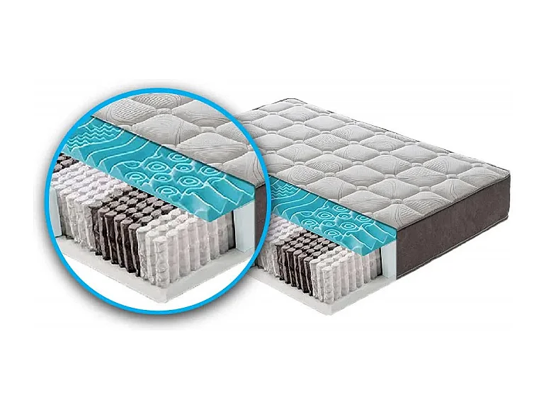 Materasso "Mix" a molle insacchettate e memory foam - 80x200
