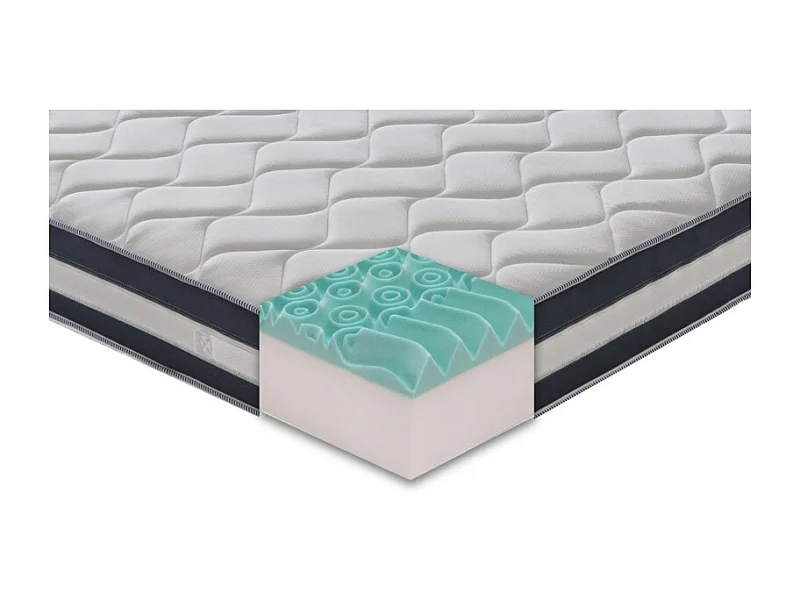 Materasso “Erik” non sfoderabile in memory foam e gel rinfrescante - 80x190