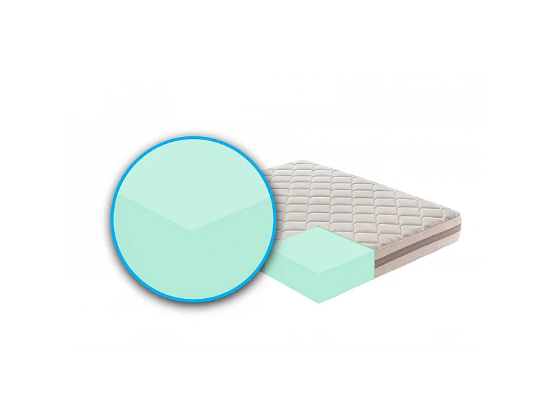 Materasso Jenny schiumato ad acqua | Altezza materasso 21cm – Livello di rigidità 8/10 - 120x190
