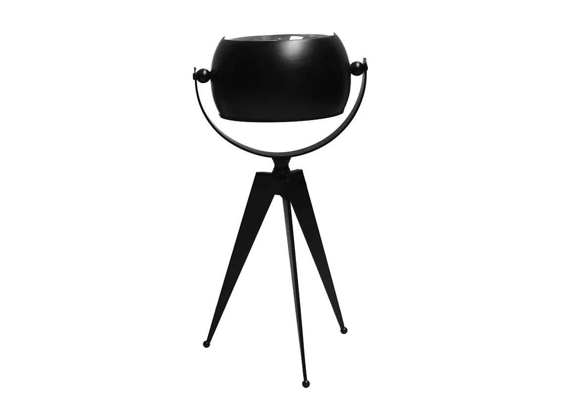 Orologio da tavolo metallo nero quadrante bianco cm 14x11h30