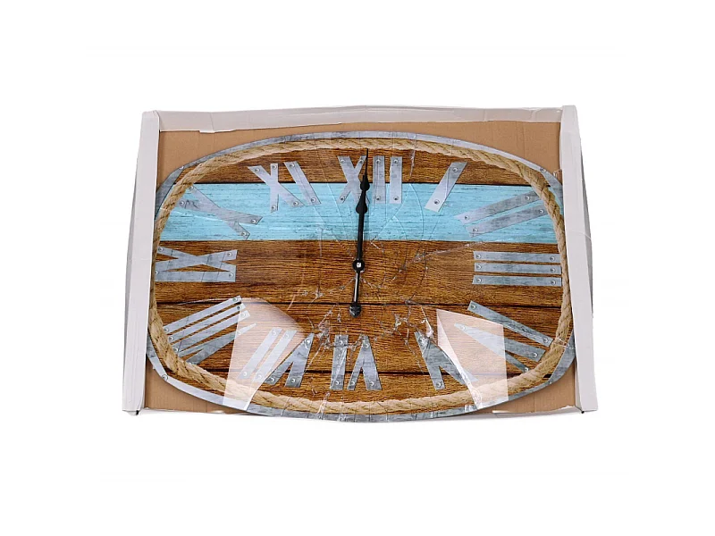 Orologio vetro numeri romani con corda cm 60x40x4