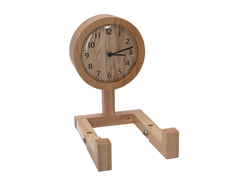 Orologio legno naturale cm 15x22,5x23