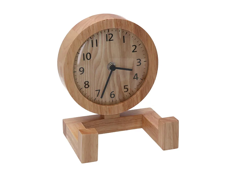 Orologio legno naturale cm 11,5x15x20